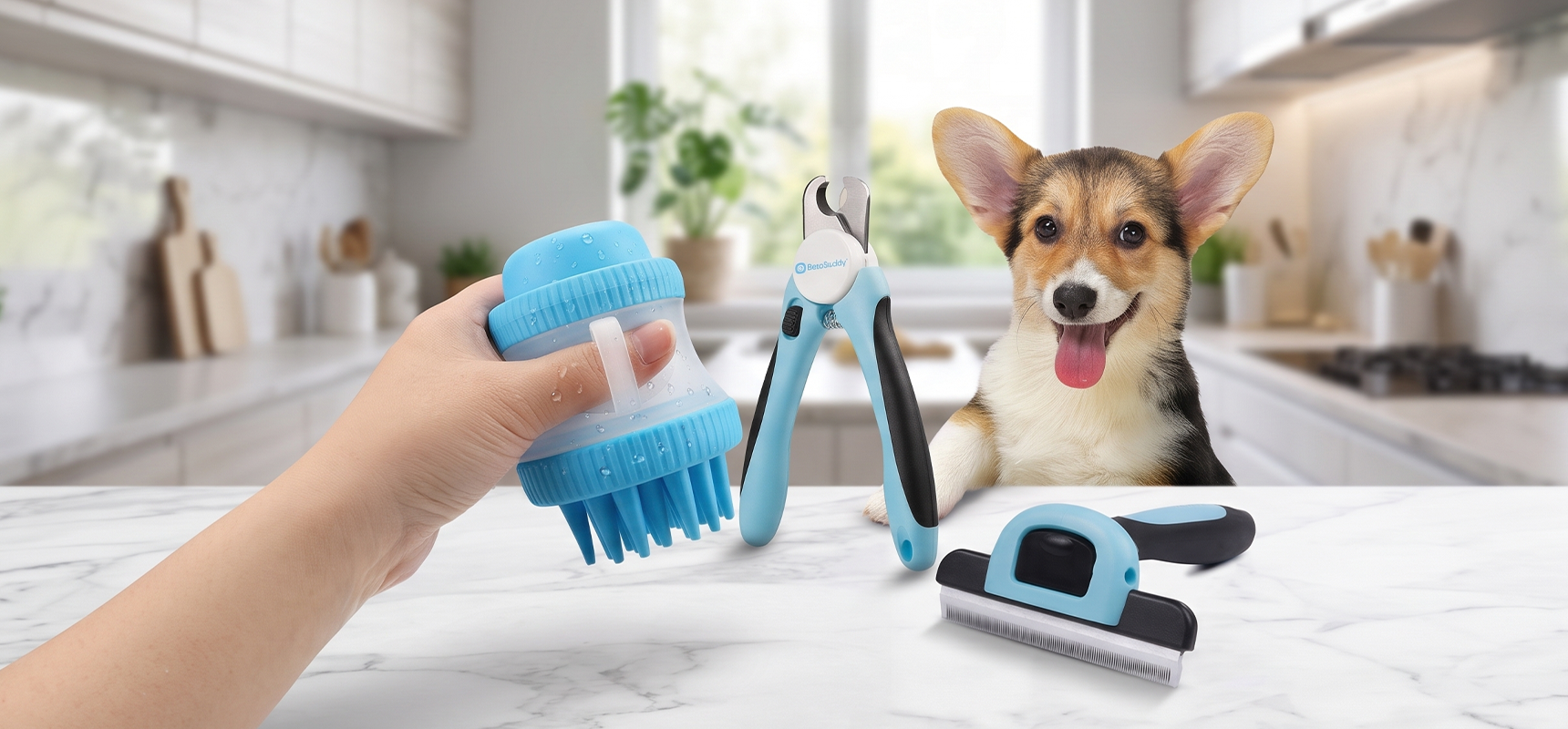 BarxBuddy 3-Piece Dog Grooming Set
