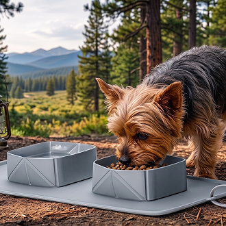 BarxBuddy Collapsible Silicone Dog Bowl